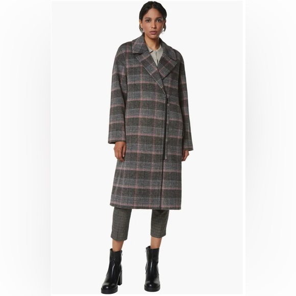 Andrew Marc Casma Plaid Wool Blend Coat size M - Picture 1 of 8